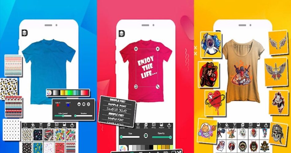 Aplikasi Untuk Membuat T-shirt Gratis Dengan Teks dan Gambar