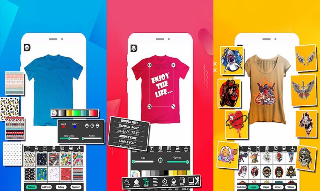 Aplikasi Untuk Membuat T-shirt Gratis Dengan Teks dan Gambar
